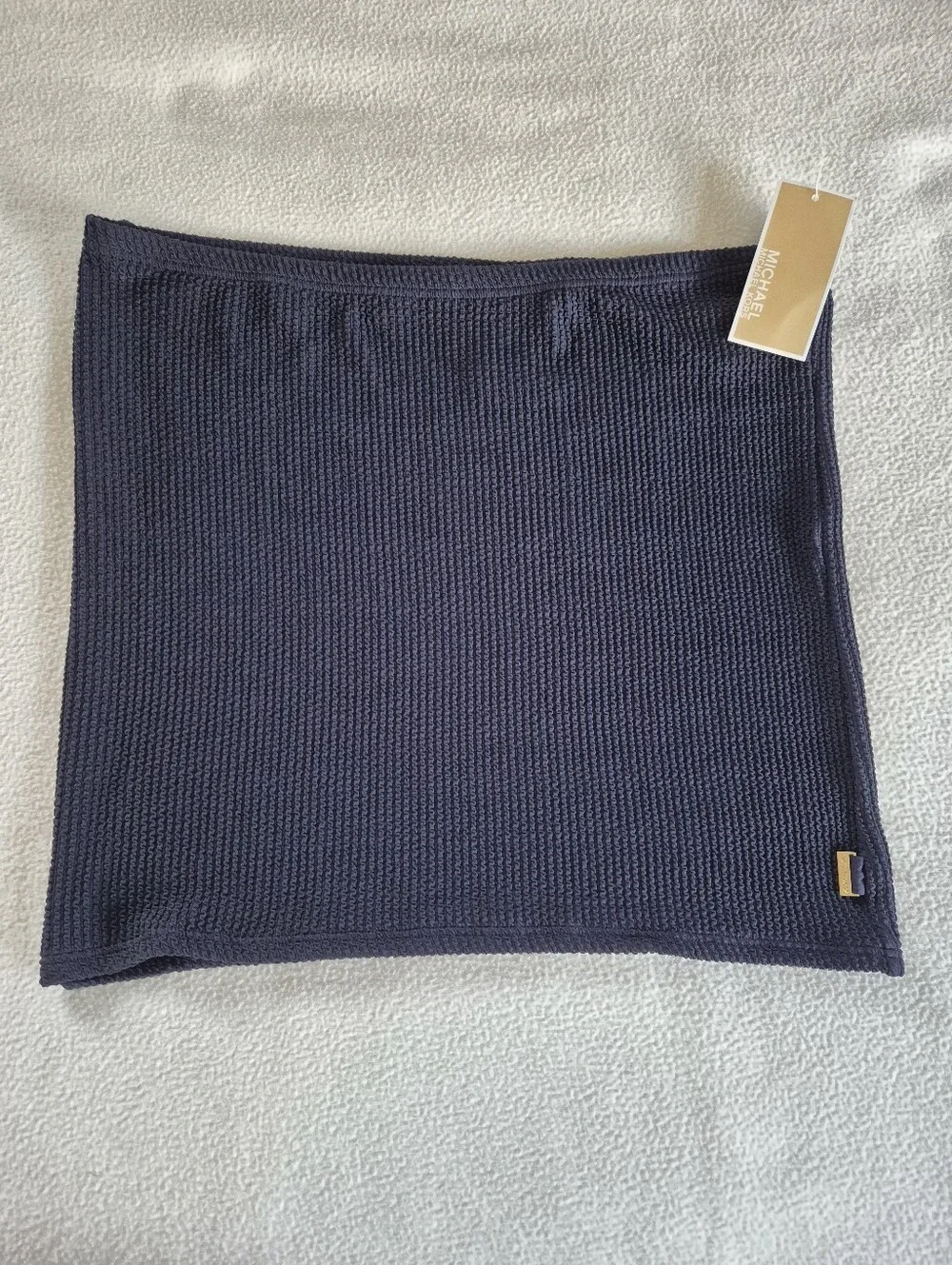 Michael Kors Navy Textured  Mini Skirt, size L (Bottom Piece from 2 -Piece Set)